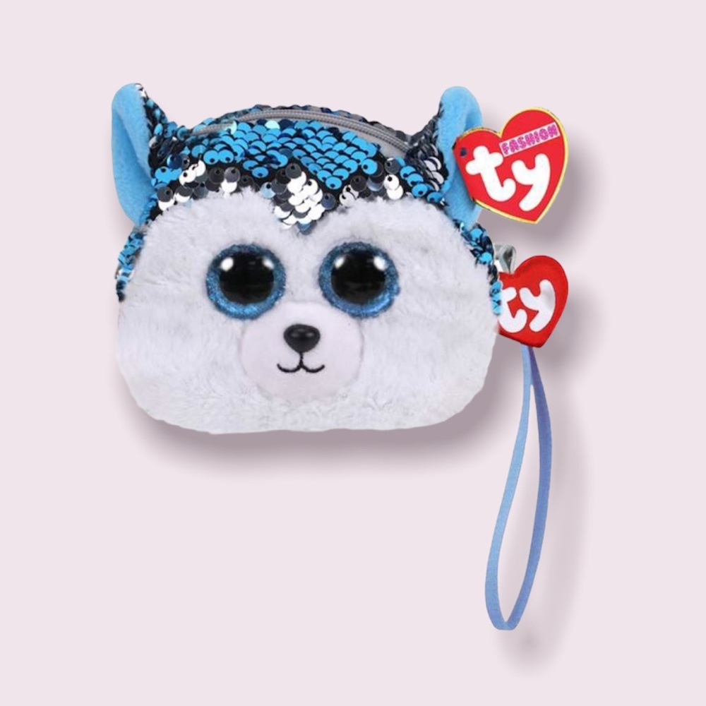 NWT Ty Beanie Boo Wristlet - Slush the Husky